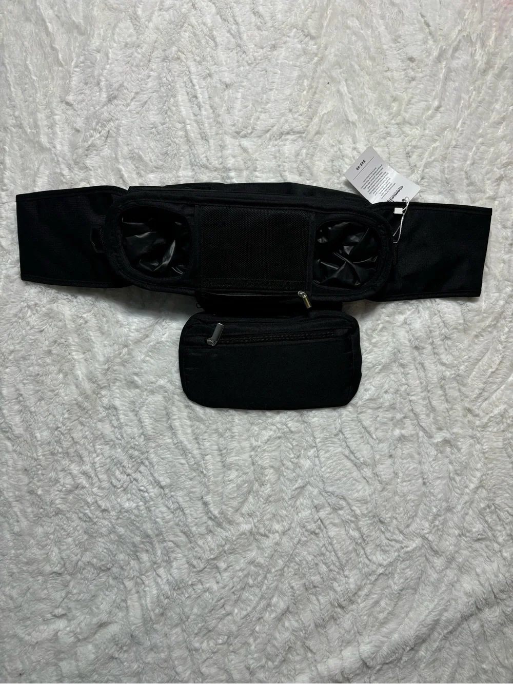 Momcozy Stroller Organizer Cup Holder Bag NWT Black New